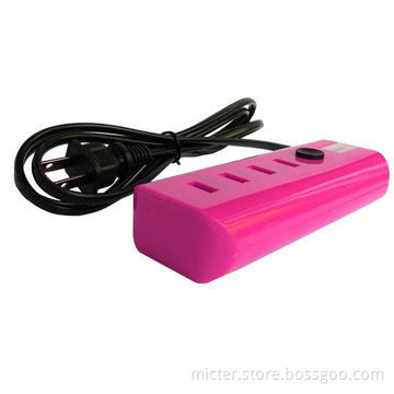 Universal Power Strip with USB Ports and Independent Switches
